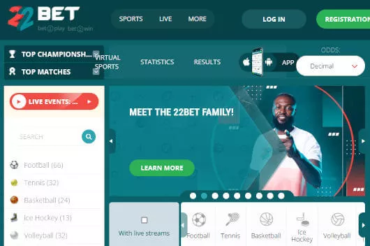 22bet приложение