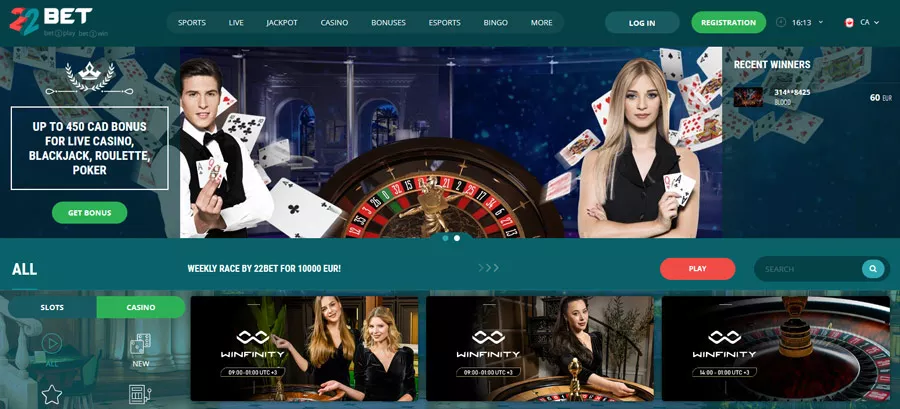 22bet casinò TOC 2