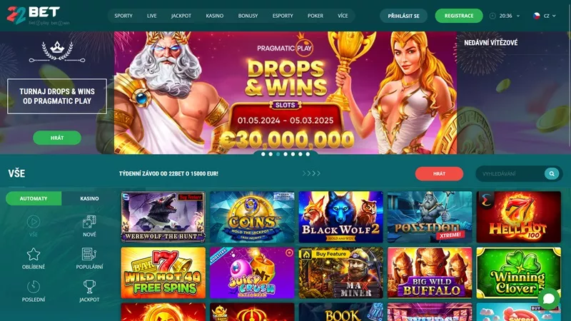 22bet derības TOC 6